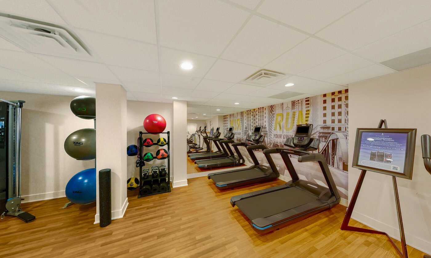 24-hour fitness center at Ambassador Gold Coast