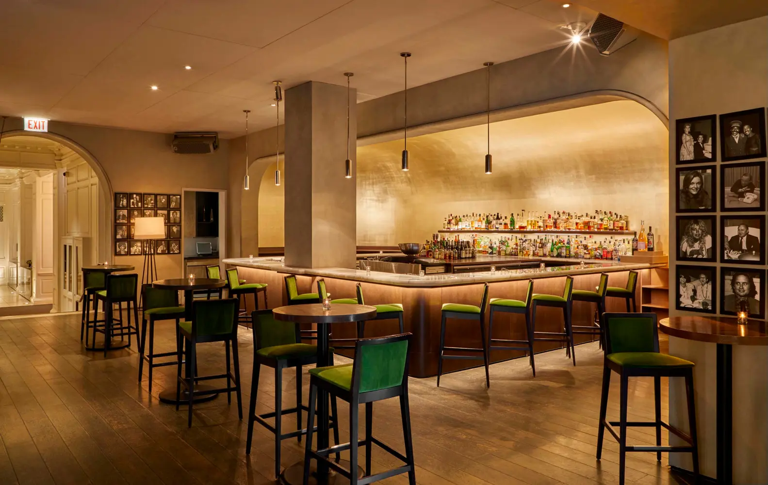 Bar and dining room inside The Ambassador Room