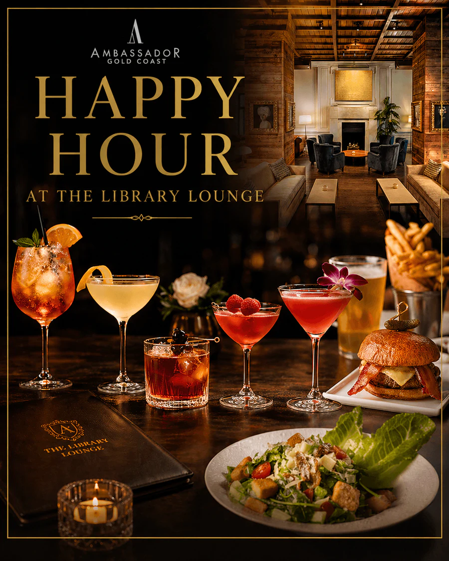 Champagne Room Happy Hour event flyer