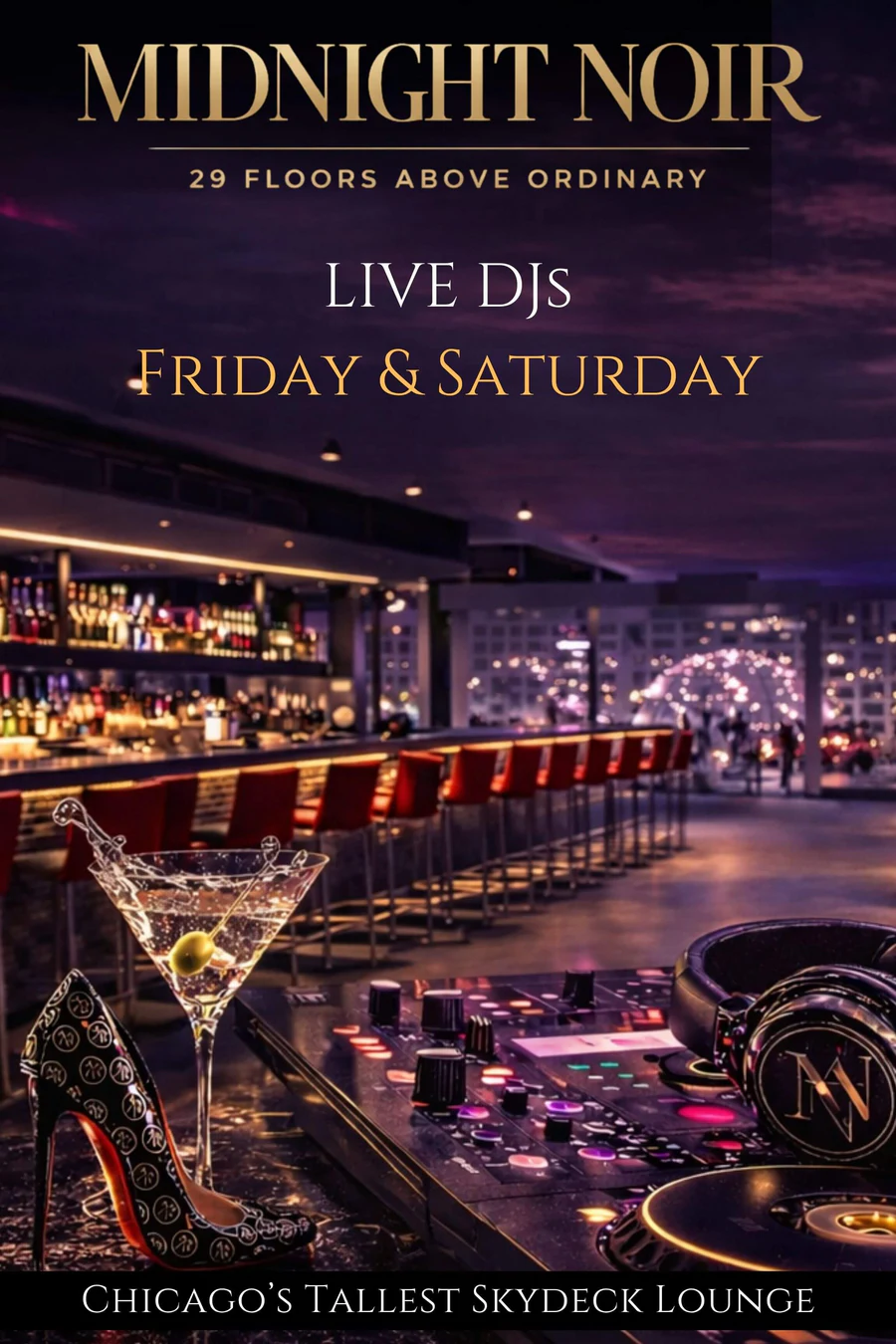 SkyDeck Weekend DJ Nights event flyer