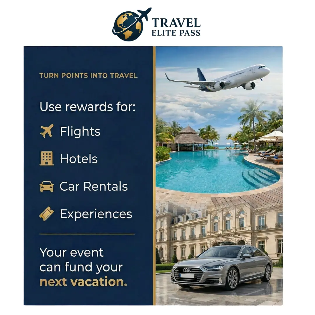 Travel Elite Pass rewards for flights, hotels, car rentals and experiences