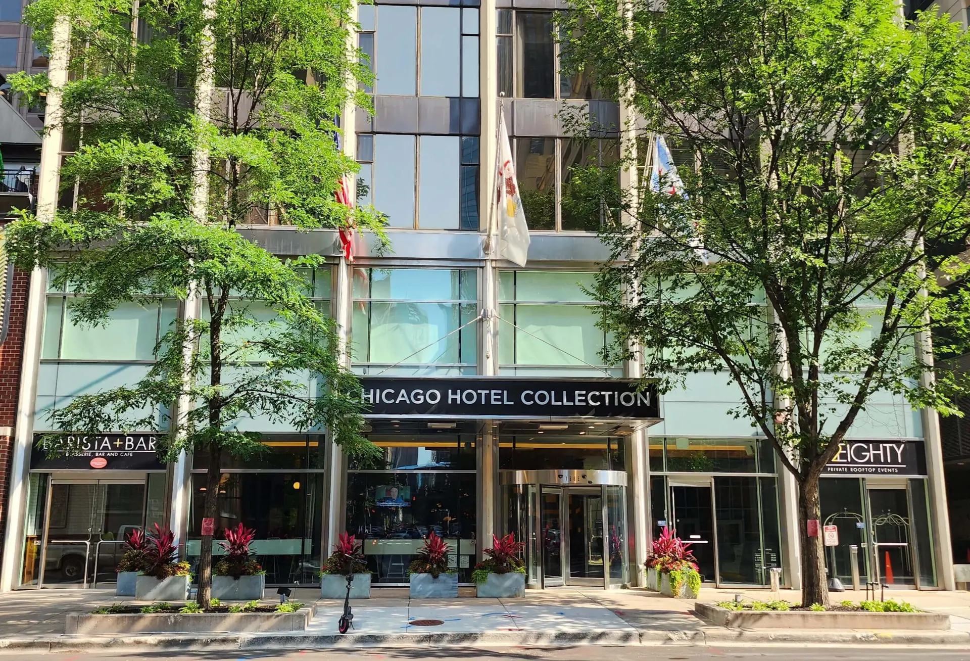 Summer exterior of Magnificent Mile by The Chicago Hotel Collection at 166 E. Superior Street in Chicago
