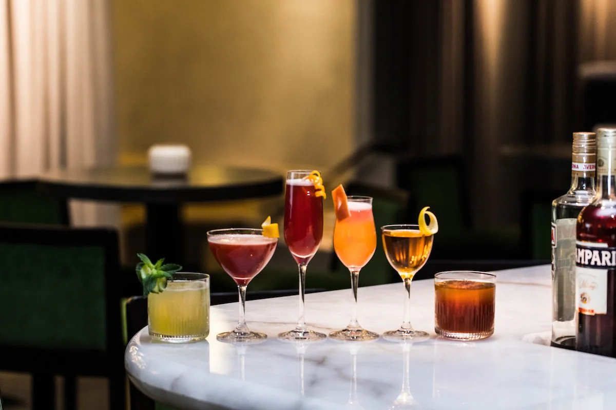 Craft cocktails served at The Chicago Hotel Collection